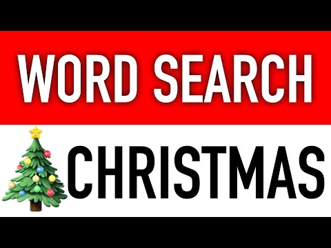 Word Search Puzzles #9 (Christmas Words) - Find All 20 Hidden Christmas Words on Christmas Eve / Day