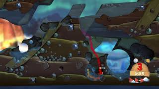 Worms Battlegrounds:Holy Hand Grenade fun