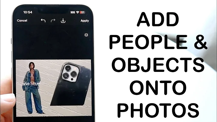 How To Add People/Objects Into a Photo On iPhone! (2024)