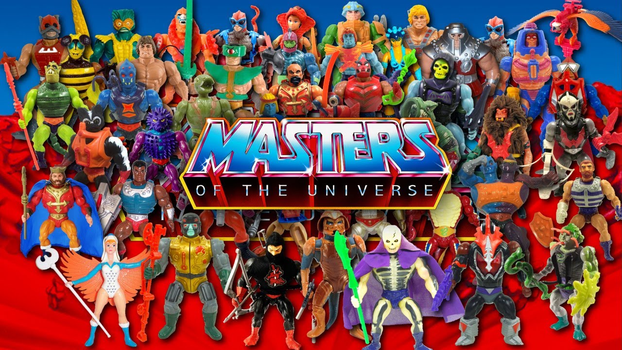 All of the figures Masters of the Universe from the 1980s (1982