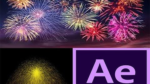Fuegos artificiales realistas en after effects sin plugin ni presets externos
