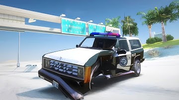 GTA SA Vehicle Deformation Mod Crash Testing #2