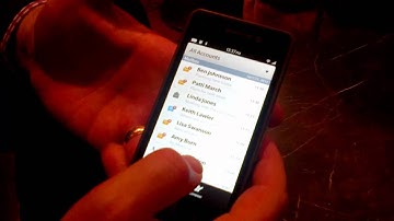 Demo Of The BlackBerry 10 Messages App