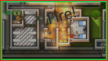 Prison Architect: Escape Mode - Huge Fire!