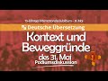 Kontext und Beweggründe des 31. Mai (Podiumsdiskussion)