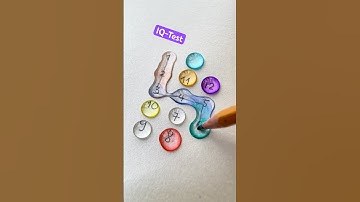 Trò chơi nối các giọt nước lần lượt từ 1 đến 12 #iqtest #smart #quiz #games #shorts