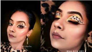 EYEMAKEUP#leopard printed Mua Riya Dey