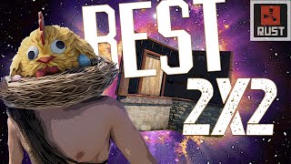 THE BEST, MOST FANTASTIC 2x2 YET! - RUST BASE BUILD (comedy)