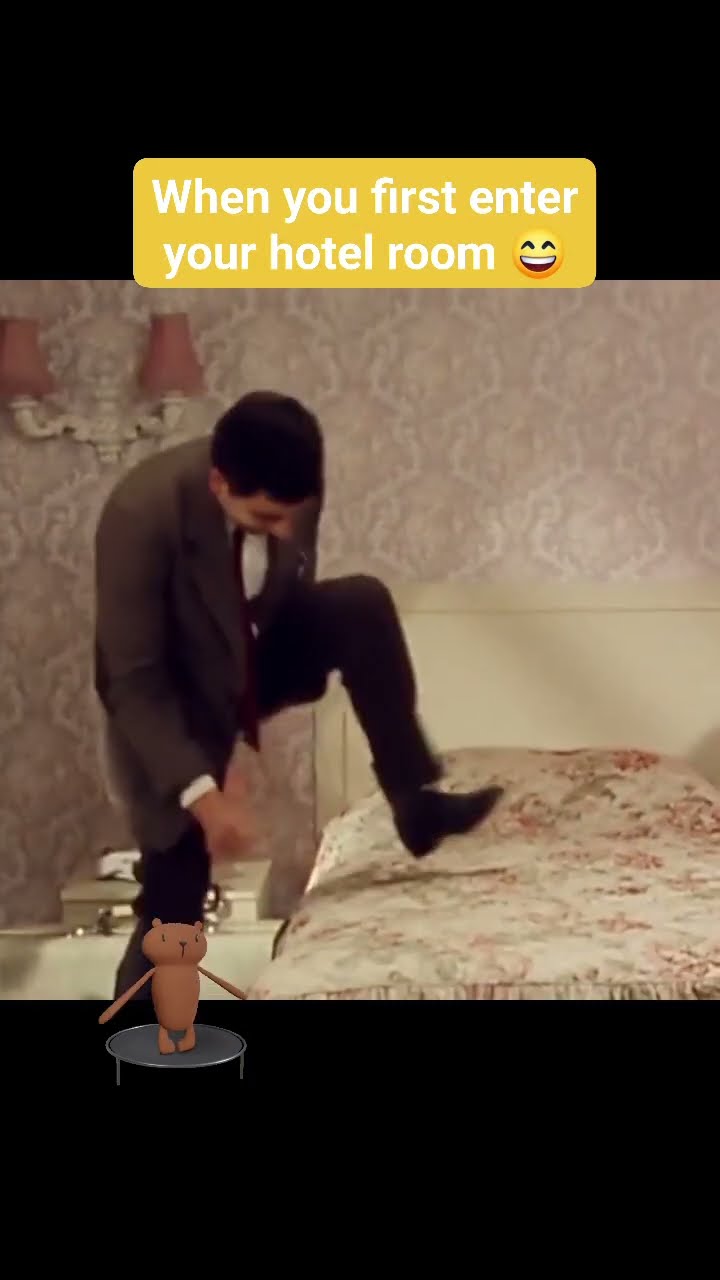 Trampoline time! ? #mrbean #shorts
