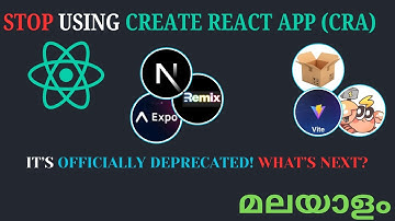 Create React App (CRA) is Officially Deprecated! What’s Next?  |  Code Ease With Anu Malayalam
