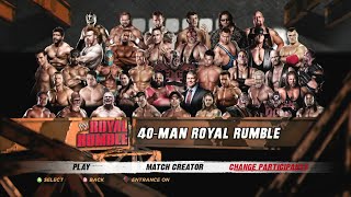WWE '12 | 40-man Royal Rumble | 1
