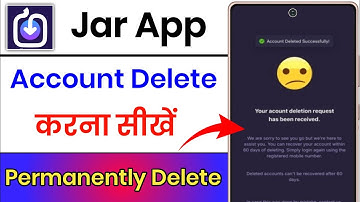 Jar App Account Delete Kaise Kare || How To Delete Jar App Account || Jar App Account Closed