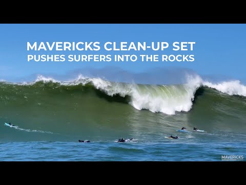 MAVERICKS CLEAN-UP SET PUSHES SURFERS INTO THE ROCKS - Mavericks Awards