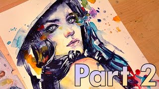 【WATERCOLOR SPEEDPAINT】 Born Free (Part 2)