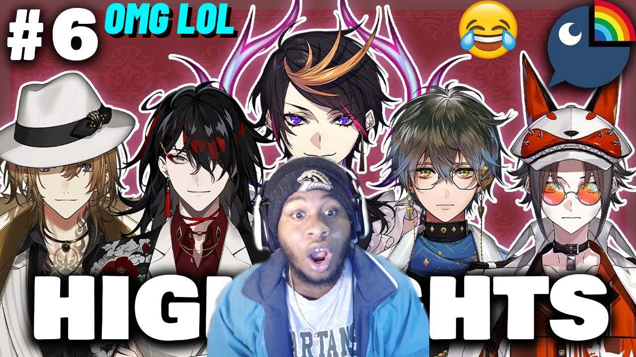 REACTING to LUXIEM HIGHLIGHTS! | IKE has tried MAKEUP before [NIJISANJI EN]