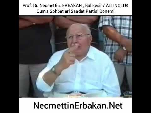 No 345  Prof. Dr. Necmettin ERBAKAN , Balıkesir / ALTINOLUK Cum'a Sohbetleri Saadet Partisi Dönemi