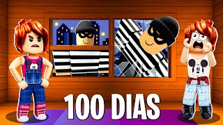 100 Dias Sozinhas em Casa no Roblox! (Trap a Thief)