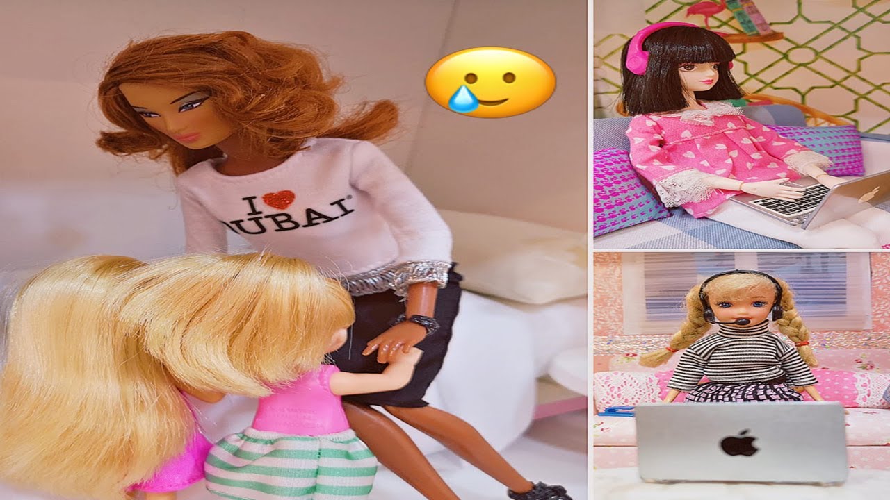 الحلقة 131: الدراسة عن بعد مع أخوات باربي 😅💻🎧 وهل شفيت تشلسي من الكورونا 🦠+ كواليس في النهاية 😂