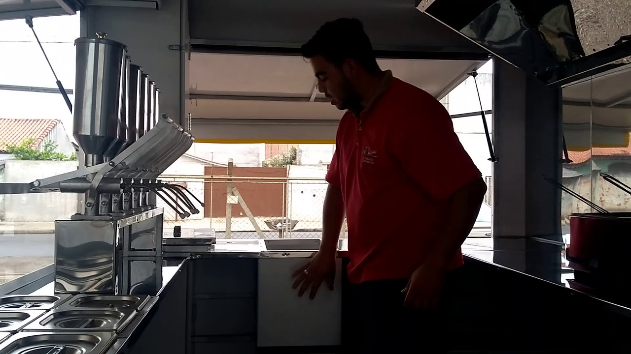 TRAILER APRESENTAÇÃO COMPLETA PARA CHURROS E AÇAI KIKO TRUCKS