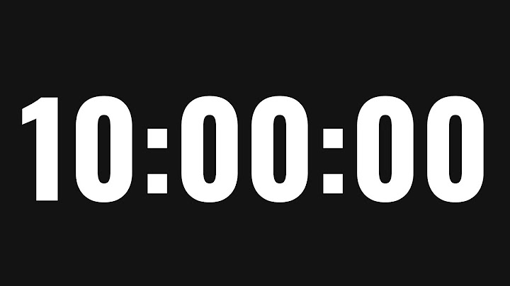 Timer 10 Stunden