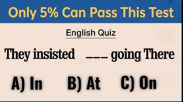 Mixed English Grammar Test 🌟 Only 5% Can Pass This Test