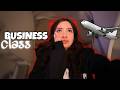 MY FIRST TIME FLYING IN BUSINESS CLASS!! ✈️