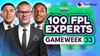 Fpl Gw33 Expert Free Hit U0026 Transfer Trends  100 Experts Reveal Gameweek 33 Team U0026 Chip Plans