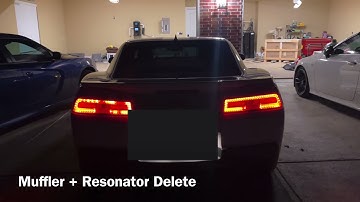 Camaro v6 - Stock v. Muffler + Resonator Delete