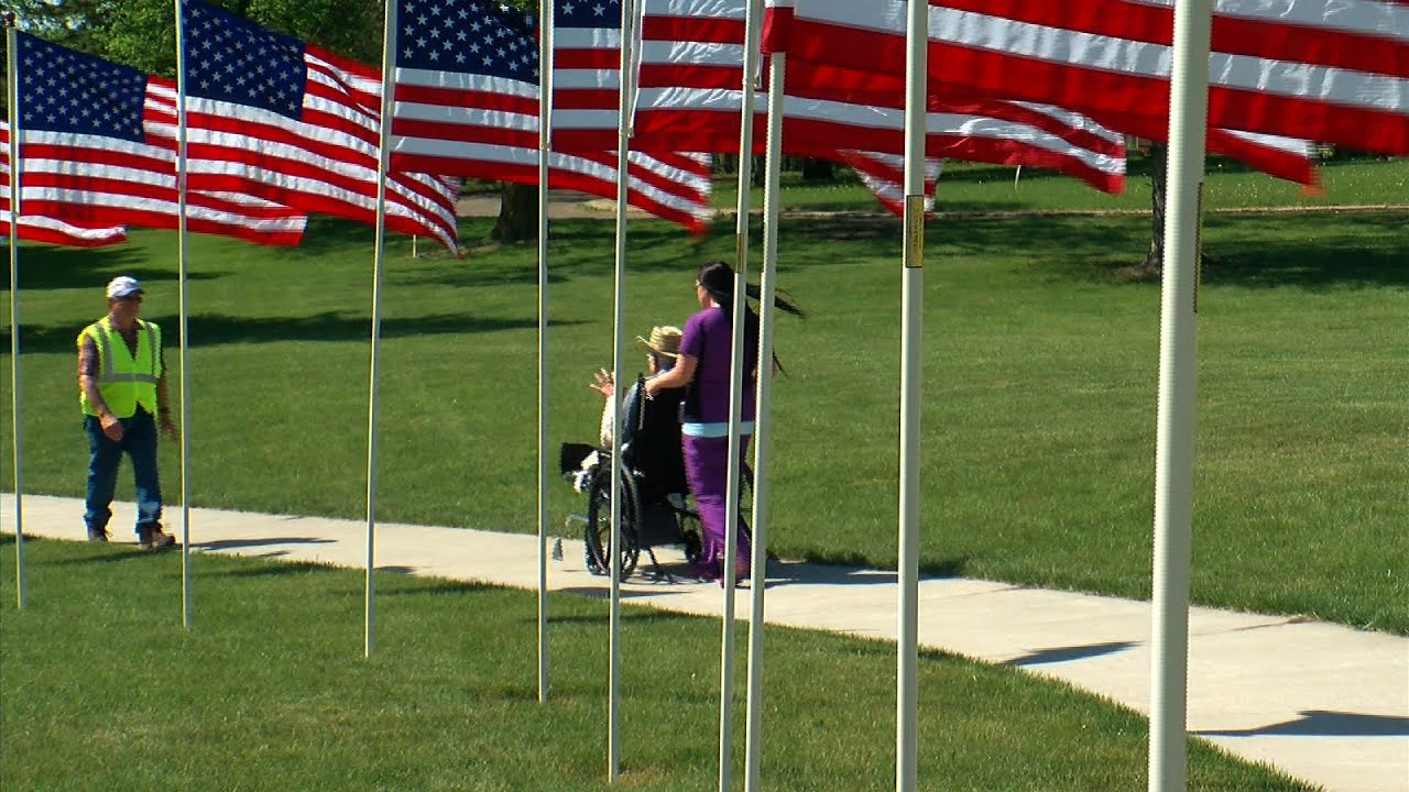 Finding Minnesota Veterans Walk Of Flags In Fergus Falls YouTube