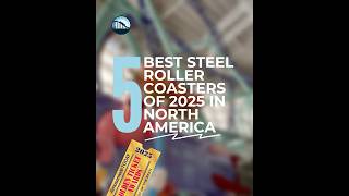 Here are the 5 Best Steel Roller Coasters Of 2025 🎢 5️⃣  #sixflags #universalorlando #buschgardens