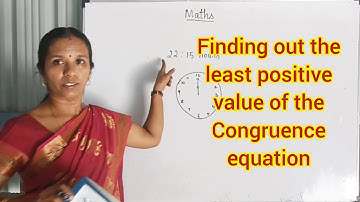 10th Maths Modular Arithmetic Exercise 2.3 Sum 1  Find the least positive value @CLARITYMATHS 