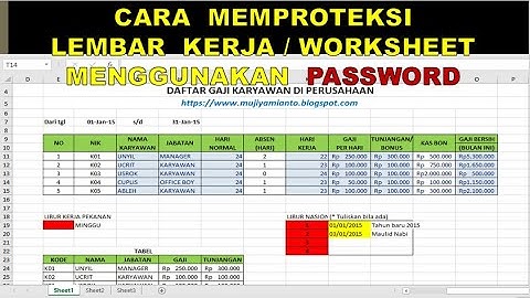 Cara memproteksi sheet yang sangat tersembunyi di excel dengan password