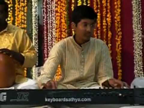 Sathya on Keyboard at Trichur - Pankaja Lochana - ...