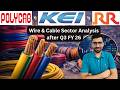 Polycab vs KEI vs RR 🔥 Wires & Cable Sector Analysis after Q3 FY 26