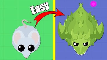 Mope.io How To Get Black Dragon or another creature EASY if  you are NOOB! - (Mope.io Tutorial)