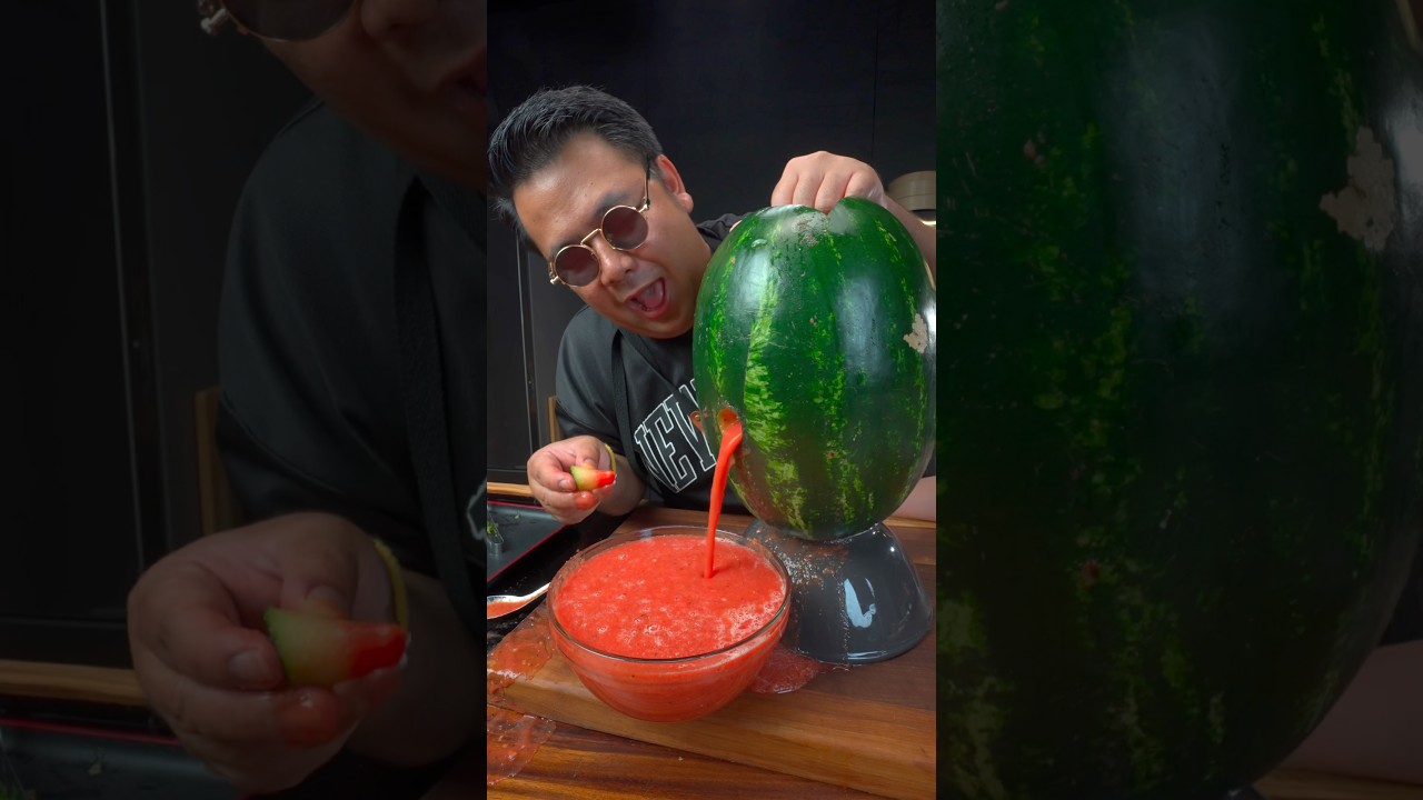 Yes or No Watermelon Mixed Shake #food #trending #funny #shorts