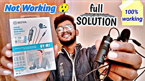 Boya by m1 mic not working in smartphone | full solution 100% Working | boya not working in mobile