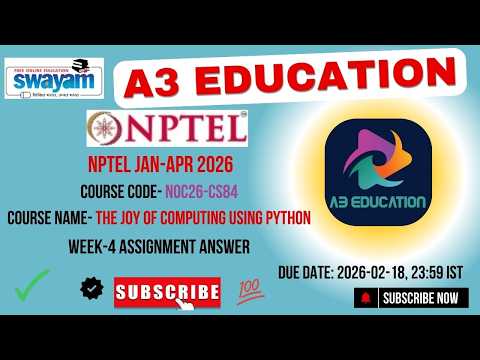 NPTEL The Joy of Computing using Python IIT Madras Week 4 Assignment Answers | noc26-cs84