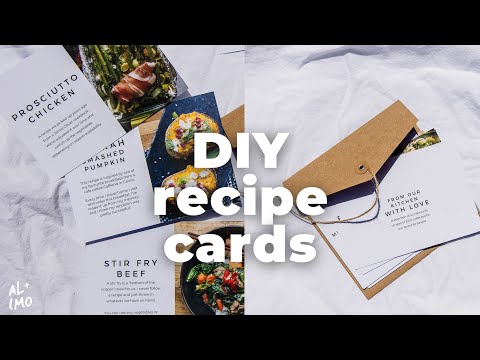 Gift Idea - How to Make DIY Recipe Cards - Free Template hqdefault