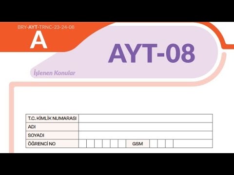 BİREY YAYINLARI AYT-8 DENEME MATEMATİK ÇÖZÜMLERİ