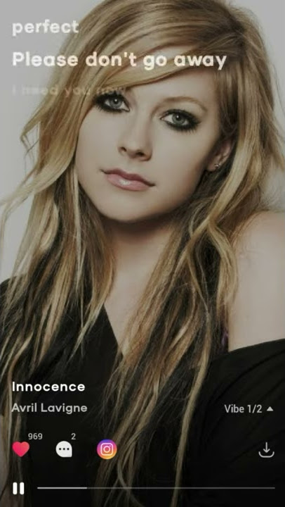 Story WA n IG Resso Avril Lavigne - Innocence | Its Story