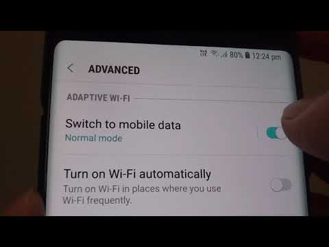 Samsung Galaxy Note 8: Automatically Switch to Mobile Data When WiFi is Unstable