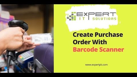 Odoo 15 create purchase order with barcode scanner.