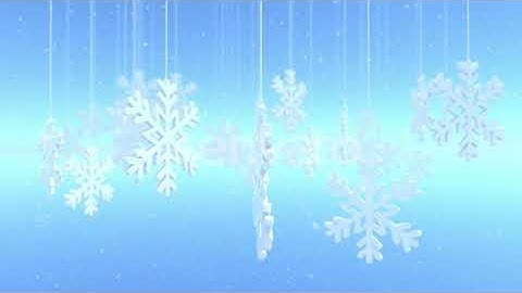 Winter Snowflake Background | Motion Graphics - Envato elements
