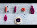 Bullion Knot Stitch variation — Hand Embroidery for beginners