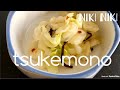 Easy “tsukemono” pickled cabbage