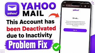 Yahoo mail login problem | how to fix Yahoo mail login problem | this account has been today 2026