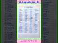 50 Opposite Words in English | Opposite Words 50 | Opposite Words | Opposite Words in English