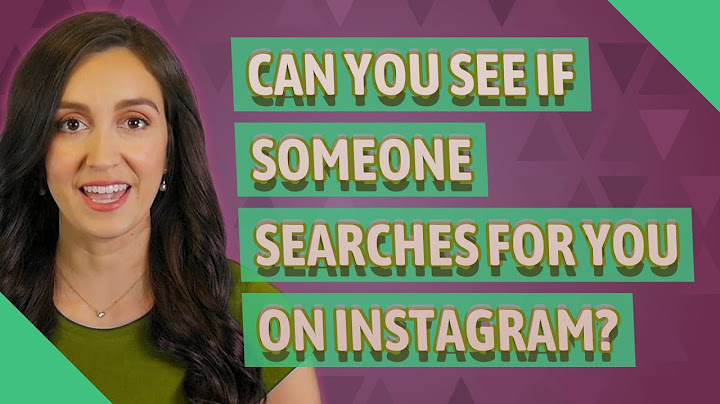 Can you tell if someone searches for you on instagram