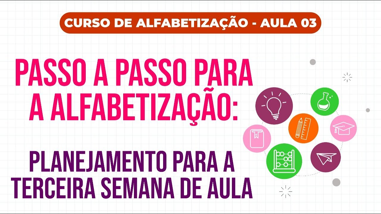 AUla 3- Passo a passo para a alfabetização de crianças- Planejamento para a terceira semana de aula